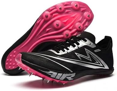 Sonic Cat Track and Field Spikes Shoes Men Women Full Length Carbon Plate Sprint Spikes with Air Cushion Track Race Jumping Sneakers Professional Running Tarck Spikes Shoes