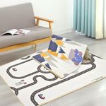 StarAndDaisy Baby Mats for Floor/Play Mat for Kids with Double Sided Water Proof/Baby Play Mat for Babies, Infants & Toddlers Reversible & Foldable Design (Elephant + Traffic Print)
