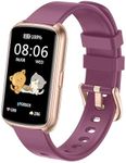 Runlio Fitness Tracker, 1.47 Inch Smartwatch, Touchscreen Activity Tracker with Thin Smartband Design, 5ATM Waterproof Fitness Watch SPO2 Heart Rate Monitor for Android/iOS, Purple