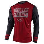 Troy Lee Designs Offroad Motocross Dirt Bike ATV Motorcycle Powersports Racing Jersey Shirt for Men, Scout GP, Burgundy/Dark Gray, XS