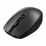 HP 710 Rechargeable Silent Mouse - for Computer or Laptop, Type USB-C Batteries - Multi-OS/Device Compatible - Bluetooth or 2.4 GHZ Dongle - 6 Programmable Buttons - Ambidextrous (6E6F2AA#ABL, Black)