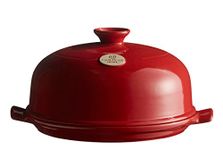 Emile Henry Bread Cloche, Ceramic, Burgundy, 33.5x28.5x16.5 cm