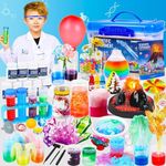 120+ Experiments Science Kits for Kids Age 6 7 8 9 10 11 12+ Educational STEM Toys Gifts for Boys Girls,Volcano,Fizzy Reaction,Chemistry Set,Color Learning Activities Scientific Tools Toys