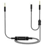 Asobilor Chat Link Pro - Audio Cable, Compatible with Elgato HD60 S+, HD60 S, HD60 PRO, HD60 X, HD60, 4K 60 PRO Gaming Capture Card, Works on PS5/PS4, Xbox One, Pc (3.5mm Jack, 9.2Ft/2.8M)