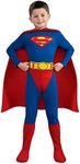 Rubie's Official Superman Kids Fancy Dress Boys Superhero Childrens Child Comic Book Costume, 8-10 years Large