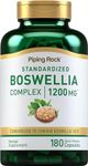 Boswellia Serrata 1200mg | 180 Extract Capsules | Herbal Supplement | with Bioperine | Non-GMO, Gluten Free | by Piping Rock