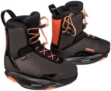 Ronix Rise Intuition Wakeboard Boots, Black Pearl/Sunrise, 8