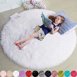 White Circle Rug