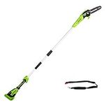 Greenworks G40PSF Cordless Pole Saw, 20cm Bar Length, 8m/s Chain Speed, 3.64kg, Auto-Oiler, 80ml Oil Tank, 2.58m Pole Reach WITHOUT 40V Battery & Charger, 3 Year Guarantee