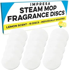 IMPRESA 15 Pack Lemon Scented Replacement Steam Mop Citrus Fragrance Scent Discs for Bissell Powerfresh and Symphony Series, Including 1940, 1806 and 1132 Models
