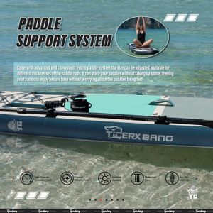 TIGERXBANG Inflatable Stand Up Paddle Board 10'6 – Kayak Seat, Blue