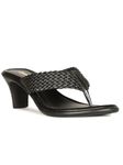 Bata womens Deva Thong E Black Heeled Sandal - 4 UK (6716070)