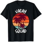 Vacay Squad Summer Vacation Family Friends Trip Palm Trees T-Shirt