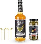 Collins Dirty Martini, Gin Cocktail Mix, Stuffed Gourmet Picks, Olive Brine Accessories, Home Bar, Bartender Mixer, Drinking Gifts, Mixology Kit, Set of 3