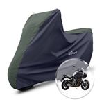 Neodrift 'SuperMax' Bike Cover Suitable for Benelli TNT 600GT (All-Weather Motorcycle Protection, Water & UV Resistant, Dustproof, Windproof) (Colour: L.Green - Black)