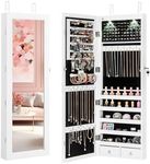 Giantex Jewelry Armoire Wall Door M
