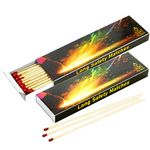 Woodabrix Extra Long Safety Matches x 2 Boxes. Perfect for Kitchen Stoves, Candles, Fireplaces, Wood Burners. 20 cm Long.