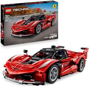 LEGO Technic Ferrari FXX K Race Car Toy - Play & Display Model Building Kit with V12 Engine, Differential and Moving Pistons - Motorsports Gift for 10+ Year Old Boys - 42212
