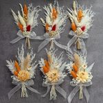 Mini Dried Flower Bouquet Set of 6,