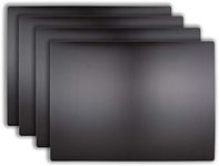 Extra Large Black Cutting Board Mats 4 Pack, NSF Certified HDPE for Restaurants, 24x18 Inch