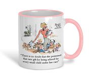 Miss Honey Matilda Roald Dahl Teacher Tea Coffee Teacher Personalised Message End of School Gift Mug (White and Pink)