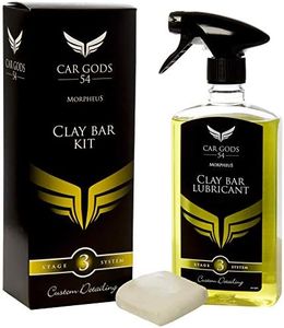 Car Gods Complete Detalier Kit - Clay Bar and Spray Lubricant Bundle - Super Smooth Surface for Better Polishing - 500 ml