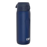 ION8 Water Bottle, 750 ml/24 oz, Leak Proof, Easy to Open, Secure Lock, Dishwasher Safe, BPA Free, Flip Cover, Carry Handle, Soft Touch Contoured Grip, Easy Clean, Odour Free, Carbon Neutral, Navy