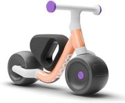 woom Wow Balance Bike, Lightweight Aluminum Toddler Walking Bike, No-Pedal First Bike for Babies & Toddlers as Young as 9 Months to 36 Months, Indoor/Outdoor - Pop Peach