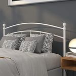 Flash Furniture Woodstock Decorative White Metal Queen Size Headboard