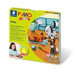 STAEDTLER Fimo Kids Form & Play Pet 7 Parts, clay, Multi-Colour, 15.5 x 15.6 x 2.2 cm