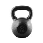 CAP Barbell 50 lb Cast Iron Kettlebell | Black