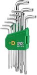 SK 9-Piece Allen Wrench Set, Star Hex Key Set, L-Shaped, S2 Steel