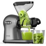 Slow Masticating Juicer Machines, SiFENE Cold Press Juicer with Dual 3" Big Mouth, Anti-Clog for Wheatgrass & Celery, Fruit & Veg Juice Extractor, Easy to Clean, Non-BPA