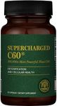 Global Healing Center Supercharged C60 - Micro-Activated Carbon Fullerene w/Organic MCT Powder, 10 Times More Powerful Than Regular C60 Supplements - Helps Detoxification, Aging (30 Capsules)