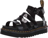 Dr. Martens Women's Blaire Sandals, Black (Black Patent Lamper 001), 3 UK