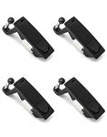 QWORK 4Pcs Compression Latch Lock Zinc Alloy Flush Lever Latch Adjustable Grip Range 0.04"-0.94"