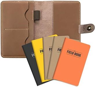 Leather Travel Wallet Passport Holder with RFID Blocking includes 5 Journals