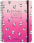 Legami - Panda Spiral Bound Weekly Planner, Large, 12 Months, Diary from January 2025 to December 2025, Foldable Planner 2025/2026, Elastic Closure, Last Pocket, Address Book, 15 x 21 cm