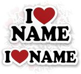 Personalized Name Sticker Custom I 