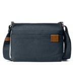 DailyObjects Unisex All Sunday Sling Crossbody Bag | Solid Canvas Purse With Internal & External Pockets | Zip Closure | Stylish | Storage Space For Essentials | Women - Men | Handcrafted Navy