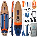 Niphean Inflatable Stand Up Paddle Board with Balanced Wing Design and Durable SUP Accessories, 11’ Stable Inflatable Paddle Boards for Adults & Youth of All Skill Levels