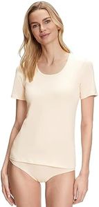 FALKE Women's Daily Comfort Scoop Neck Undershirt, Beige (Vale 4016), XL