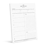 Bliss Collections Weekly Planner, No Frills, Undated Tear-Off Sheets Notepad Includes Calendar, Organizer, Scheduler for Goals, Tasks, Ideas, Notes, Priorities and to Do Lists, 8.5"x11" (50 Sheets)