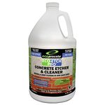 EcoProCote Eco-Etch Pro 2 in 1 Concrete Etcher and Cleaner for Optimum Porosity, Does Not Emit Fumes, Burn Skin, or Harm Vegetation, 1 Gallon Bottle