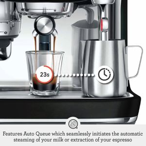 Sage The Oracle Jet Professional Coffee Machine, Black Truffle – 2.3L, 14 Pre-Sets, Manual & Auto Milk Frother, Knock Box