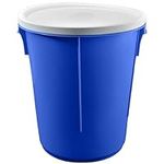 Blue 25 Litre Storage Bucket with lid Nappy Bucket Storage Container Bucket bin. Made in UK