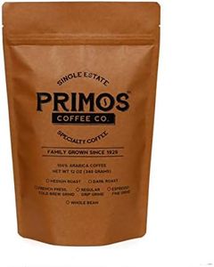 French Press Specialty Coffee, Coarse Ground, Primos Coffee Co (Medium Roast, 12 Oz)