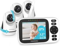 HelloBaby 3.2'' Baby Monitor 3 Came