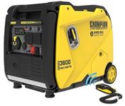 Champion Power Equipment 3600 Watt Petrol Digital Hybrid Inverter – 224cc Engine, 14 hour run time, Ultra-quiet and light, Clean Power hybrid generator, economy mode to save fuel & surge protection