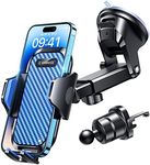 VANMASS 【2024 Newest & Strongest】 Military-Grade Cert Car Phone Holder Mount【Over 60LBS Suction】 Dashboard Windshield Cell Automobile Cradles Truck Hook Vent for iPhone 15 Pro Max 14 13 12 Samsung